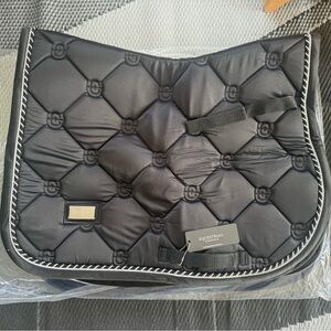 Equestrian Black Quilted Saddle Pad